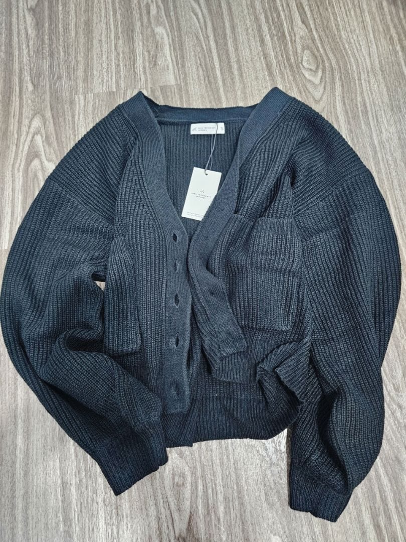 Customer photo review of Puffy Knitted Cardigan