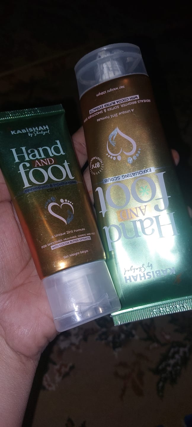Customer photo review of Hand & Foot Brightening Bundle