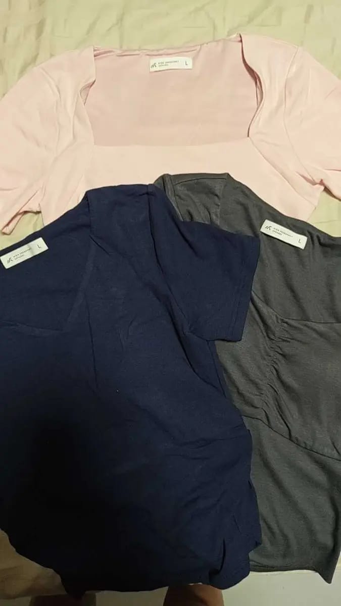 Customer photo review of Square Neck Padded Top