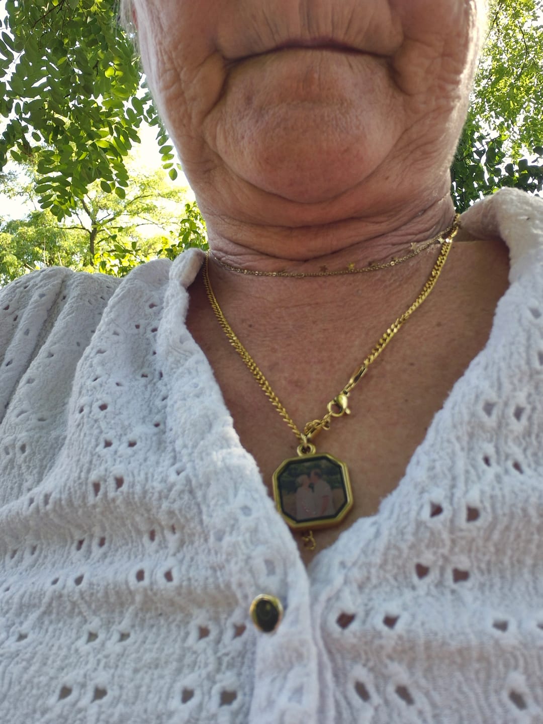 Customer photo review of Collier personnalisé avec photo secrète