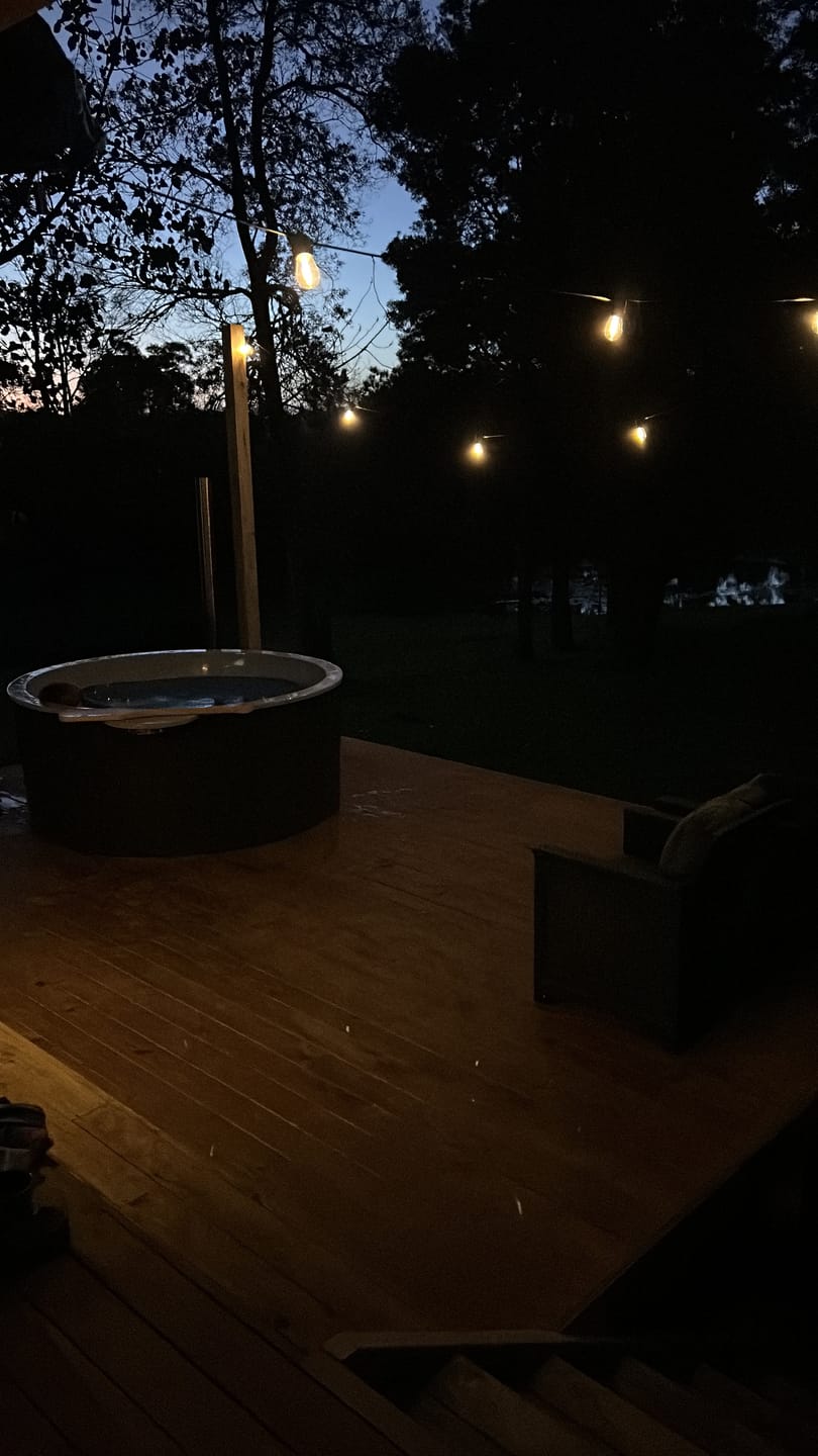 Customer photo review of Solar Festoon Bulb String Lights