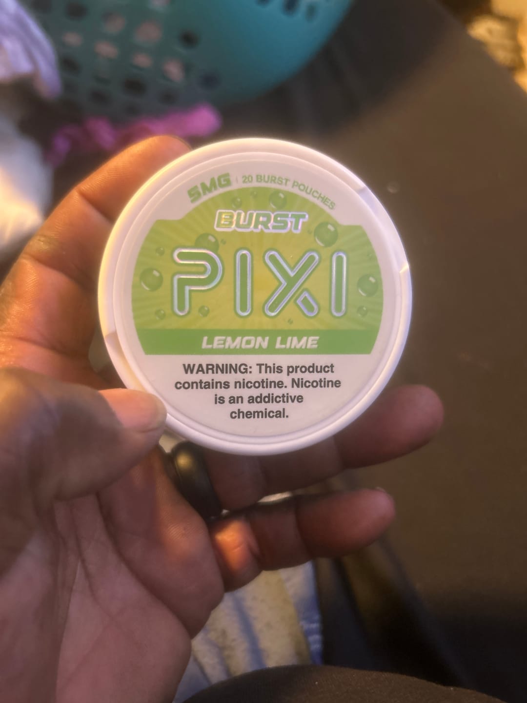 Customer photo review of Burst Nicotine Pouches