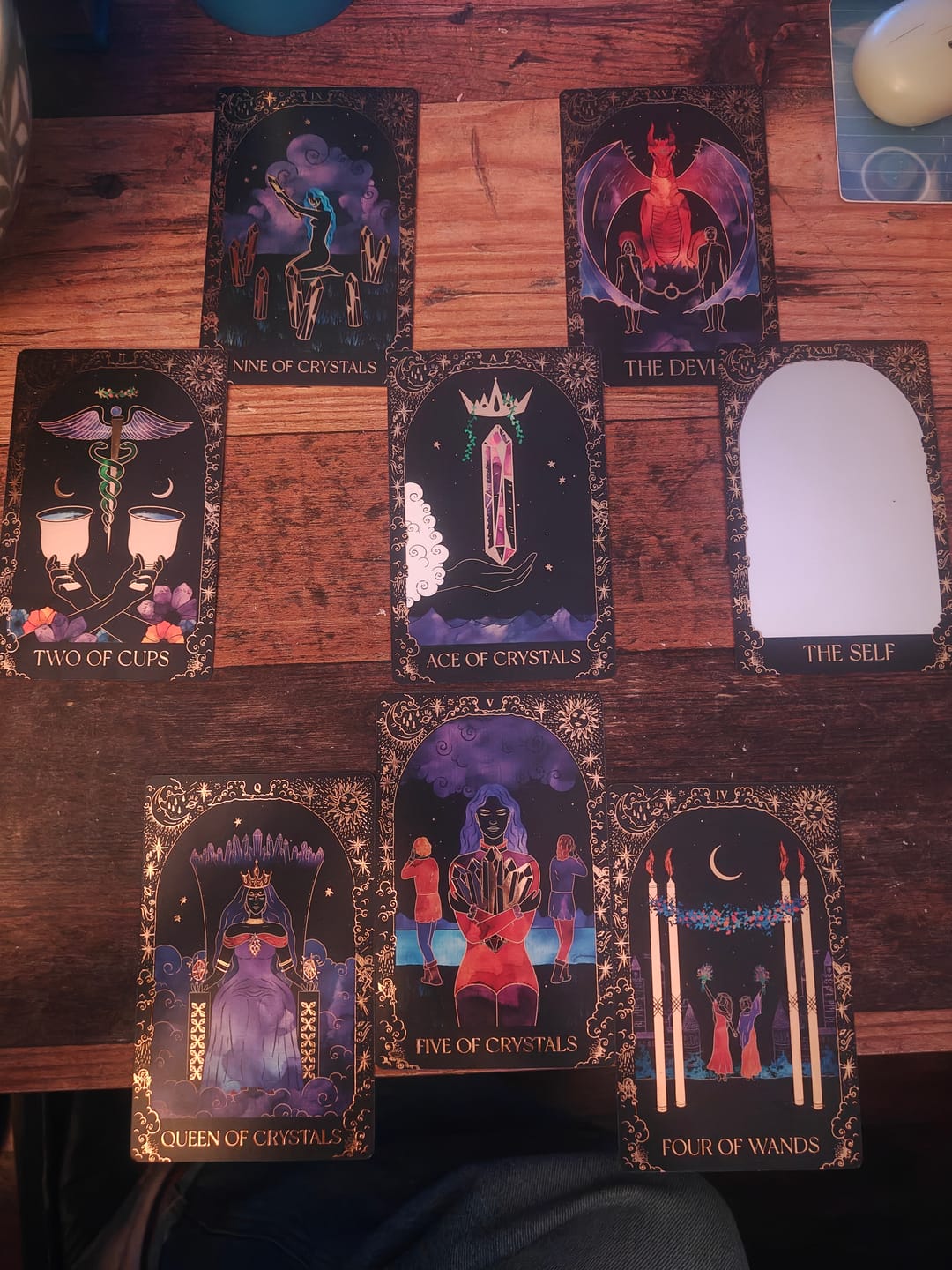 Customer photo review of Dreamy Moons Tarot