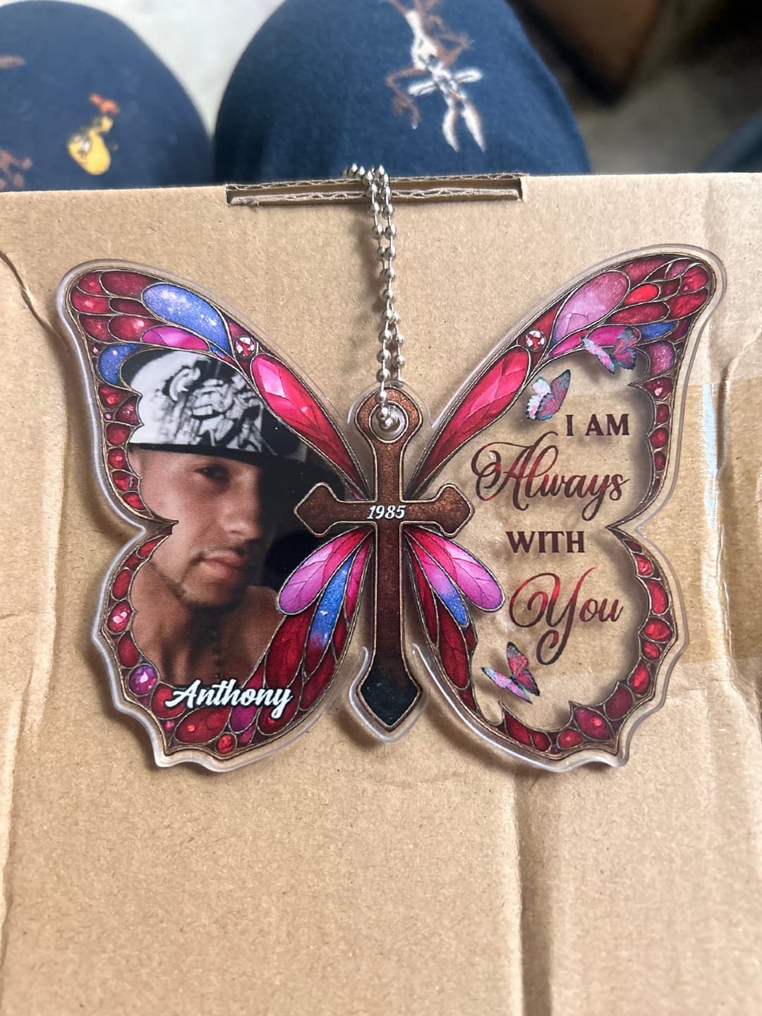 Customer photo review of Always With You - Personalized Car Plastic Hanging Ornament