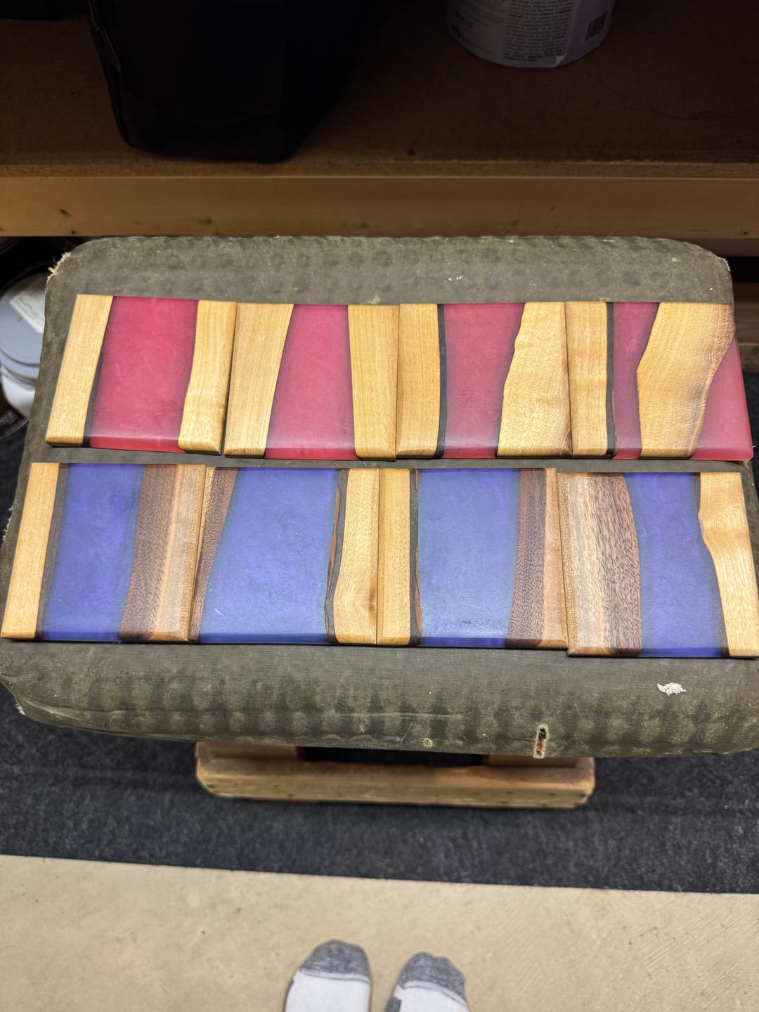 Customer photo review of 16.5x4.5x1.0" Silicone Mold - Coaster / Cheeseboard Mold