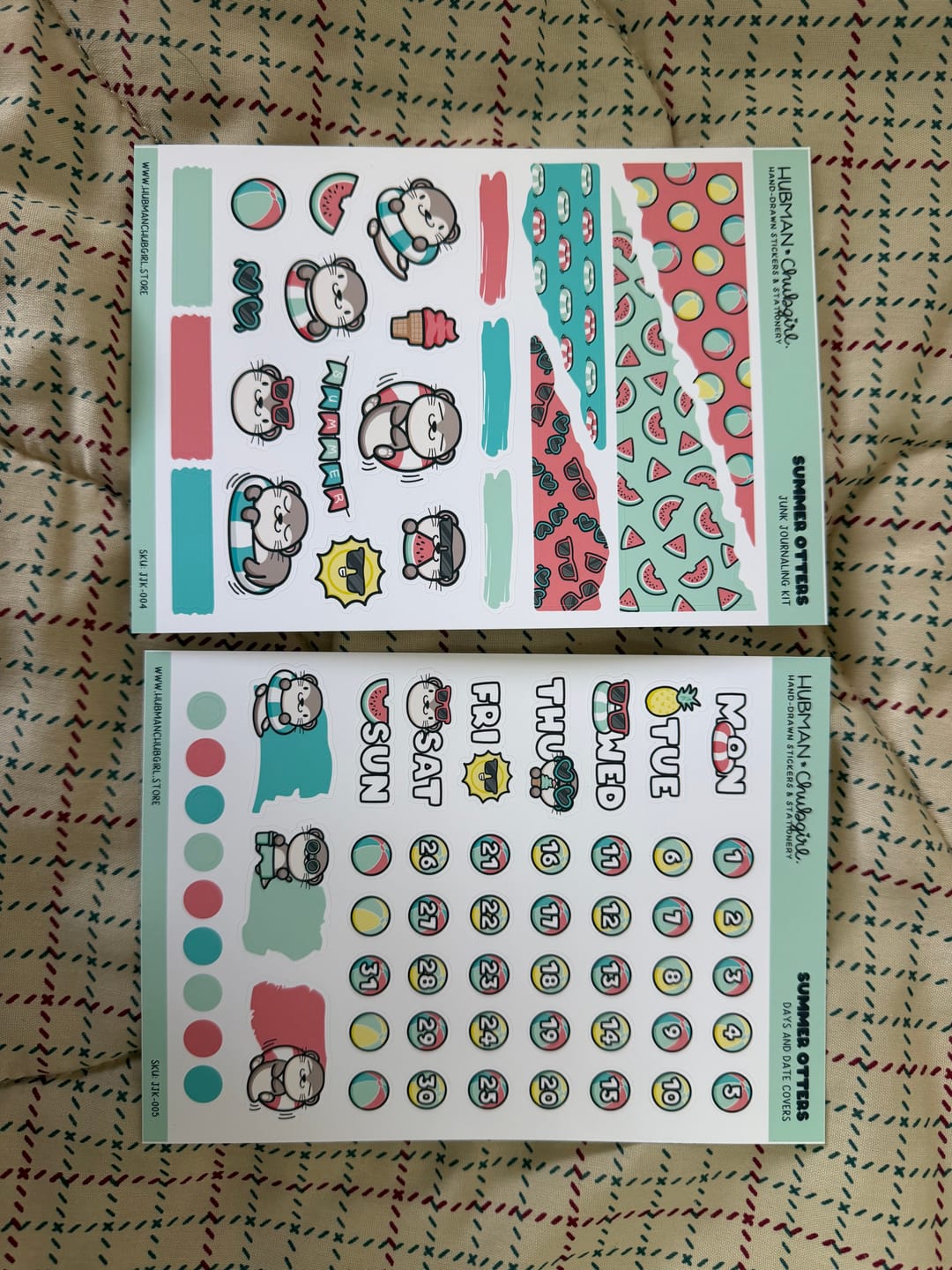Customer photo review of Summer Otters Junk Journaling Kit