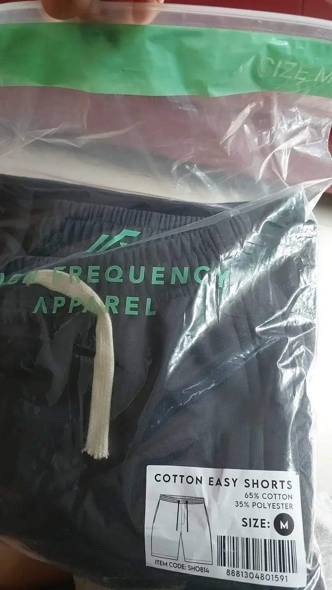 Customer photo review of Unisex Easy Cotton Sweat Shorts