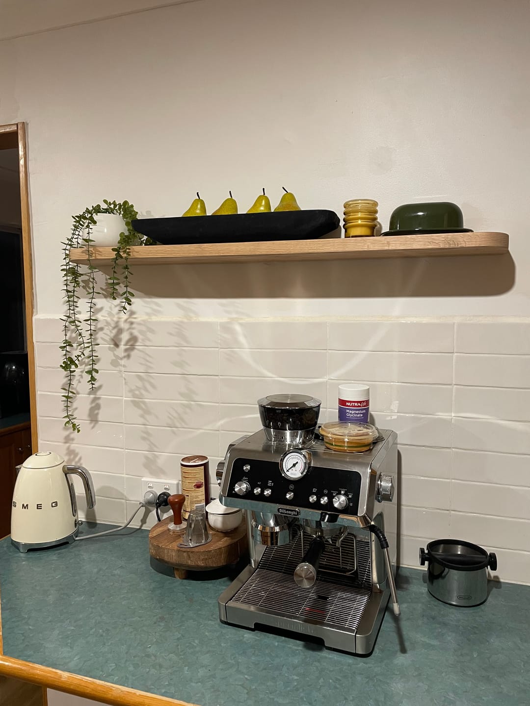 Customer photo review of Curved Floating Shelf