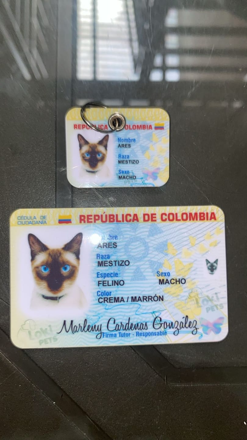 Customer photo review of NUEVAS Cédulas Para Mascotas