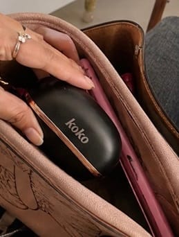 Customer photo review of Mini Portable Hair Straightener