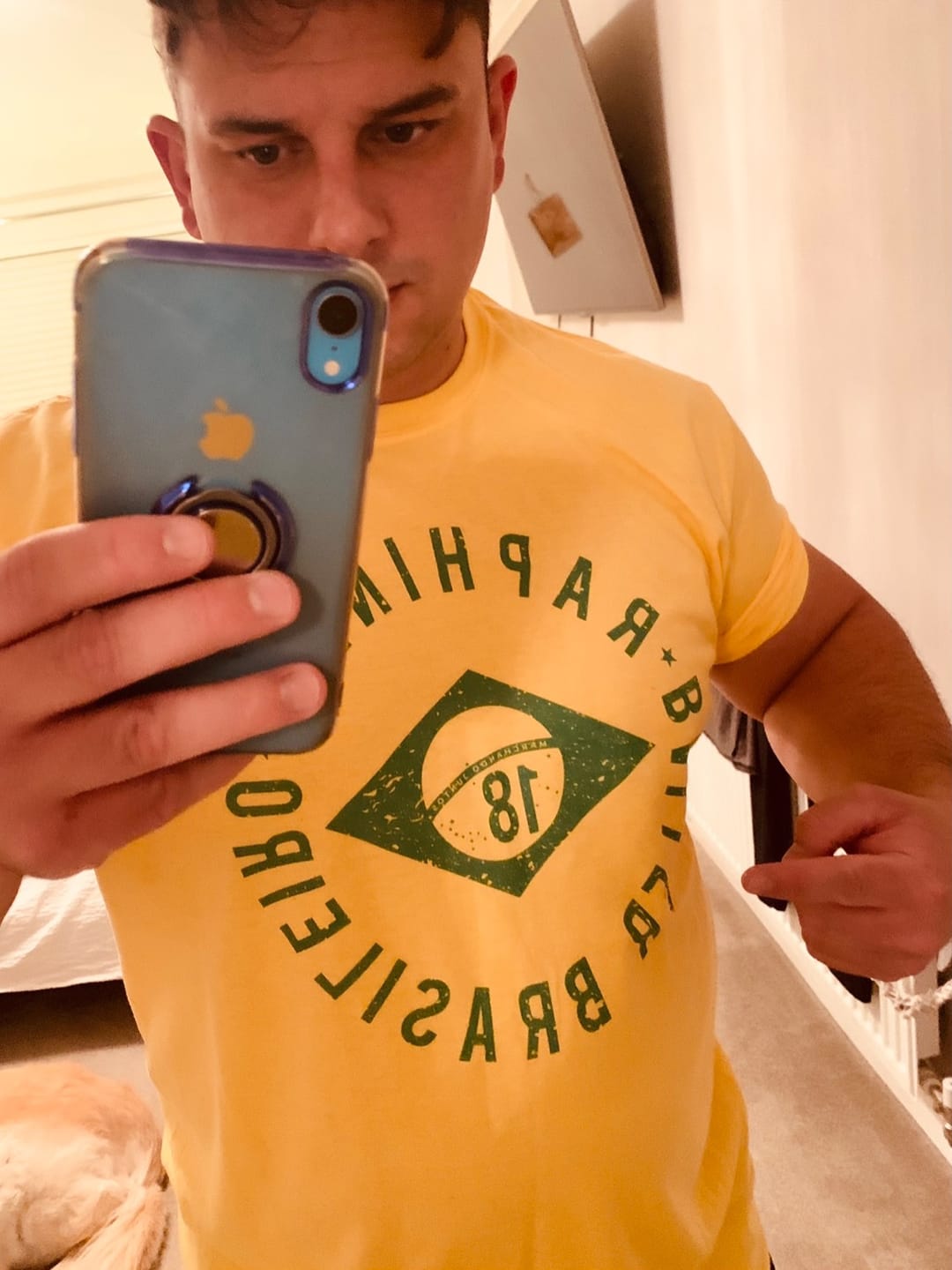 Customer photo review of Brazilian Baller T-Shirt