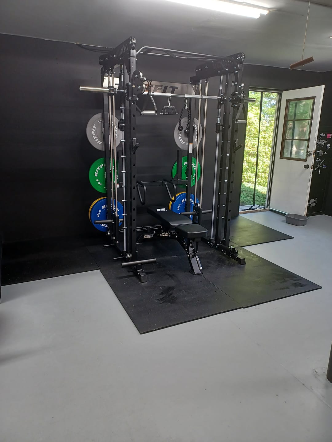 Customer photo review of RitFit M1 PRO Smith Machine Home Gym Package Comprehensive All-In-One Workout System