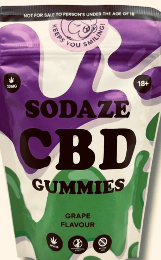 Customer photo review of THC Sodaze Grape Gummies 25mg