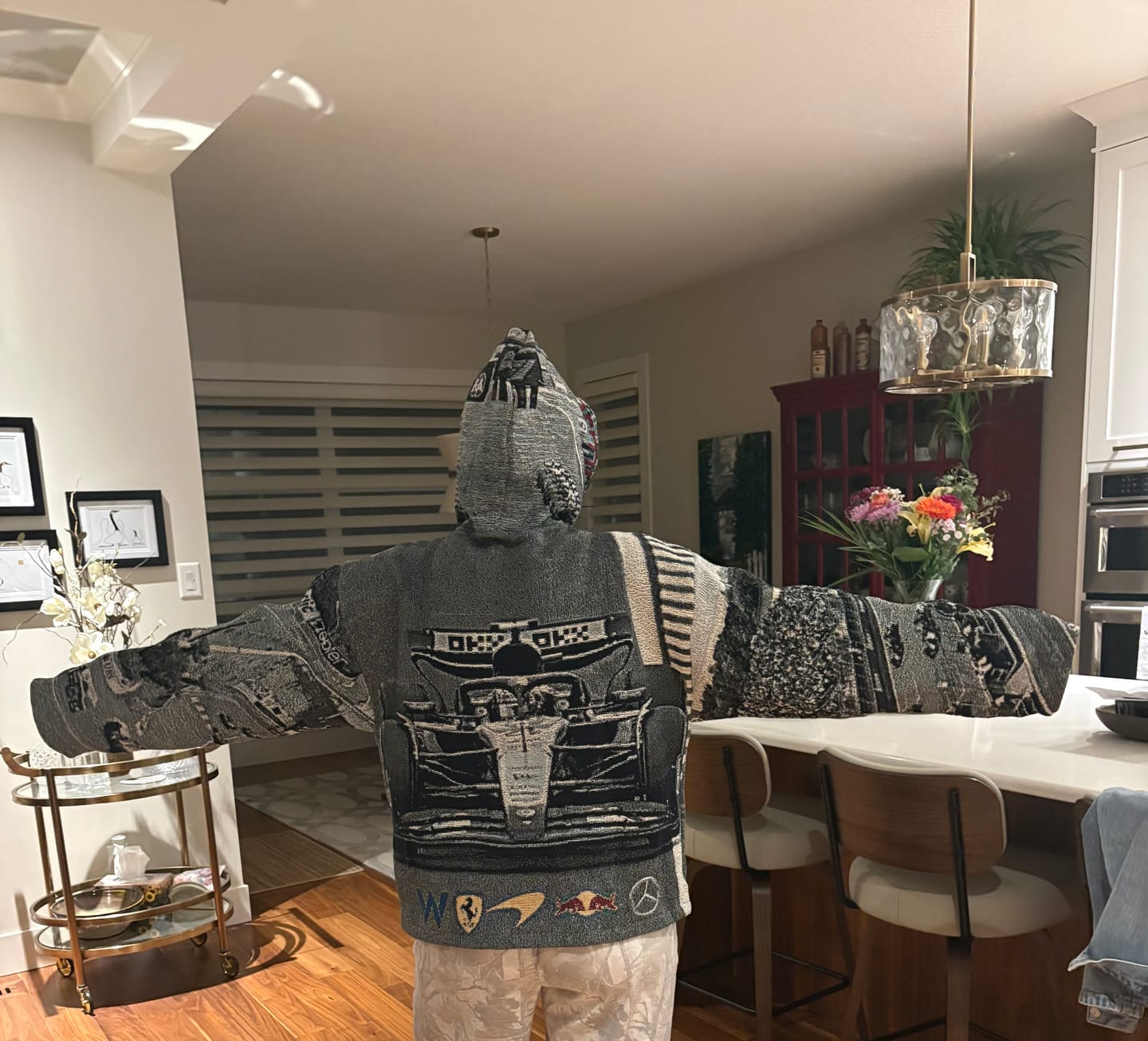 Customer photo review of Hoodie - Custom Tapestry Add On Price