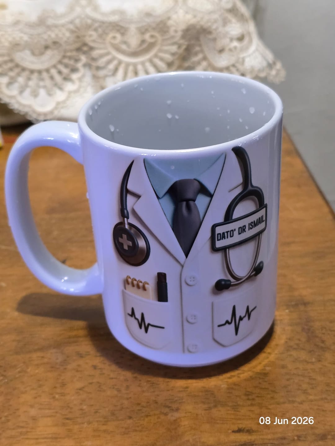 Customer photo review of Professional Medical-Themed - Personalized Custom Coffee Mug, Gift for Doctors