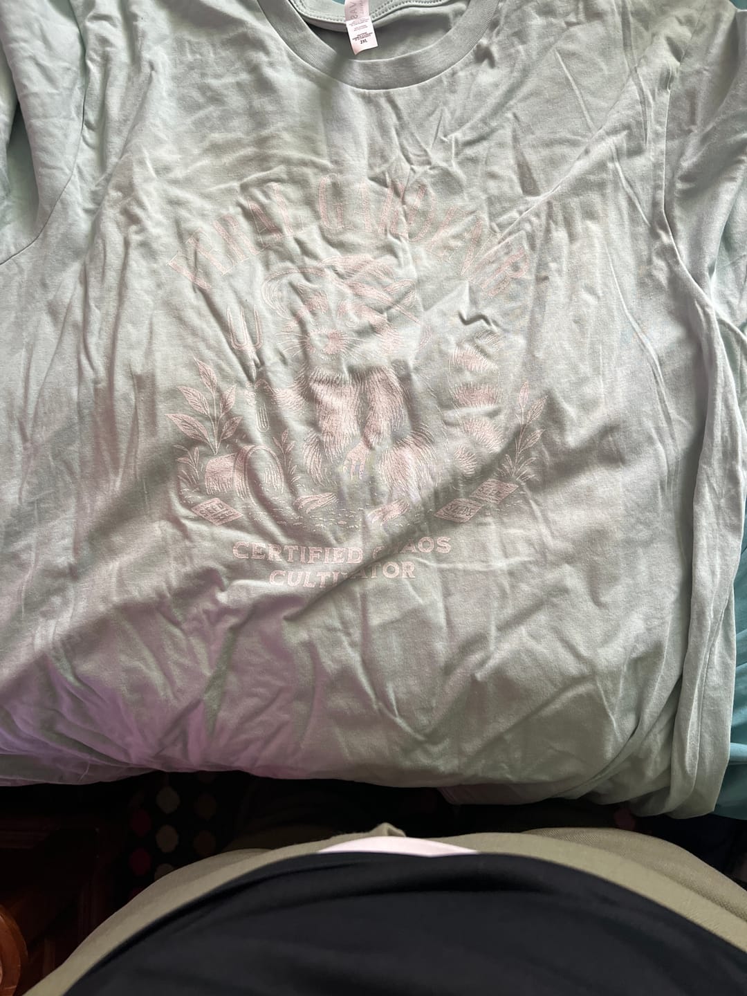 Customer photo review of Feral Gardener T-Shirt
