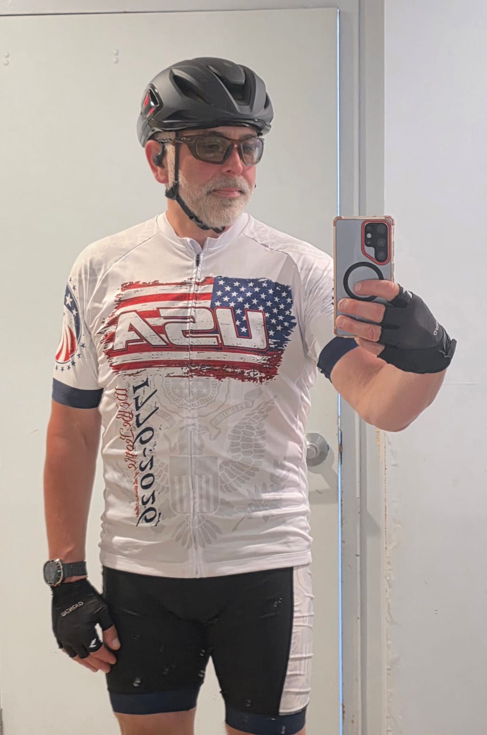 Customer photo review of Men’s We The People of The USA 250th Anniversary Cycling Jersey & Kit