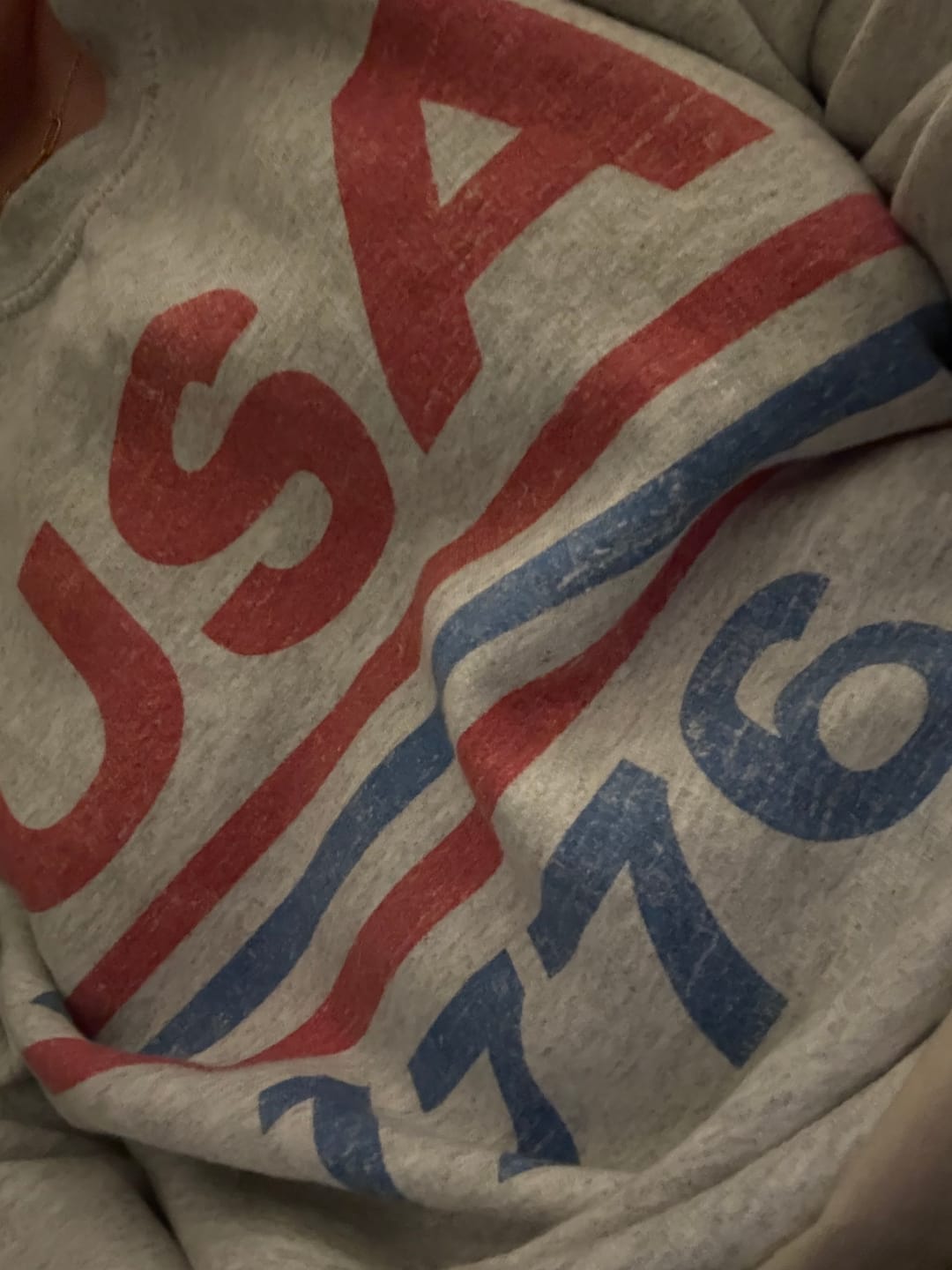 Customer photo review of USA Est 1776 Oversized Graphic Sweatshirt