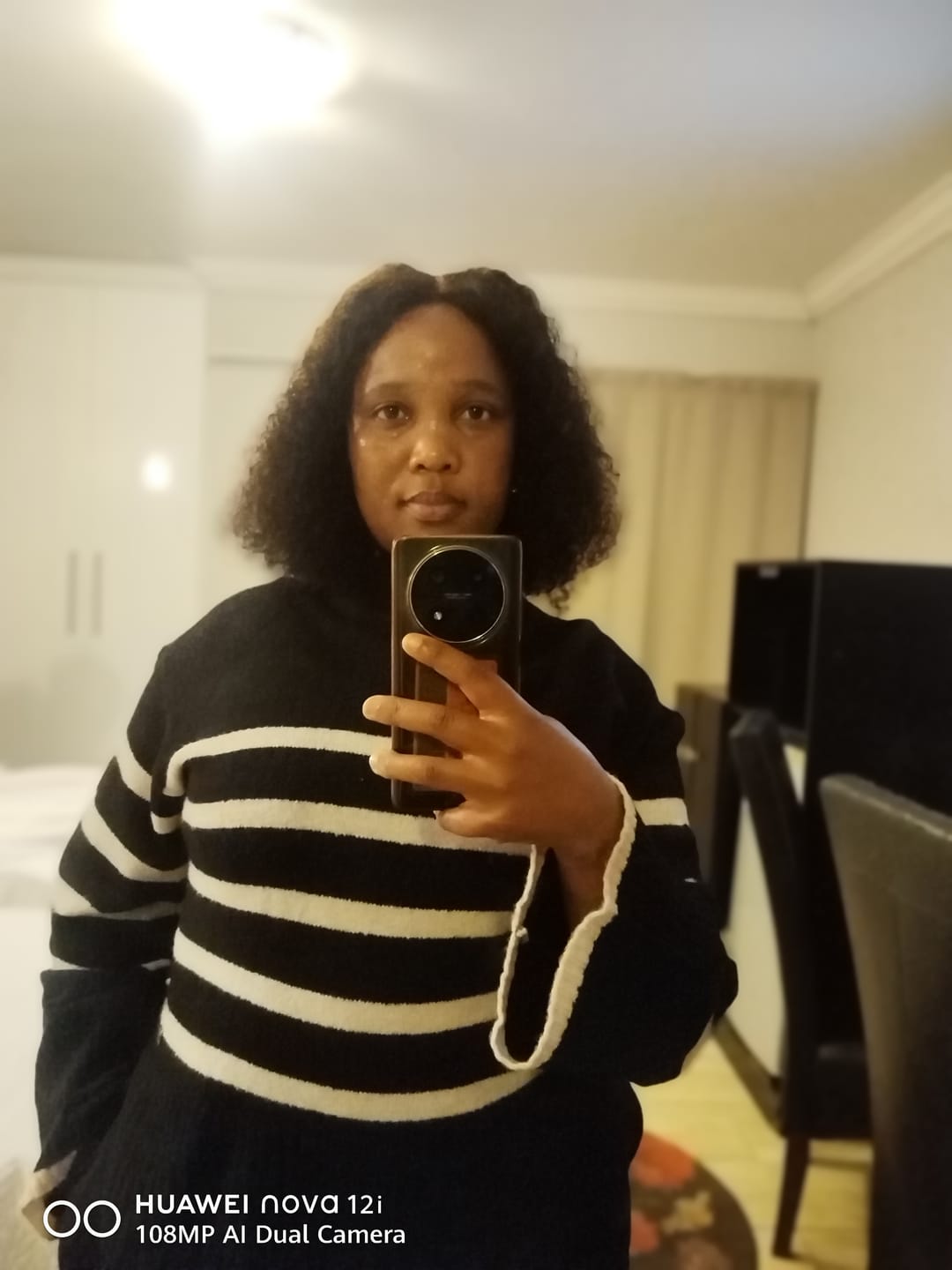 Customer photo review of Brazilian Jerry Curly 4 X 4 Lace Wigs