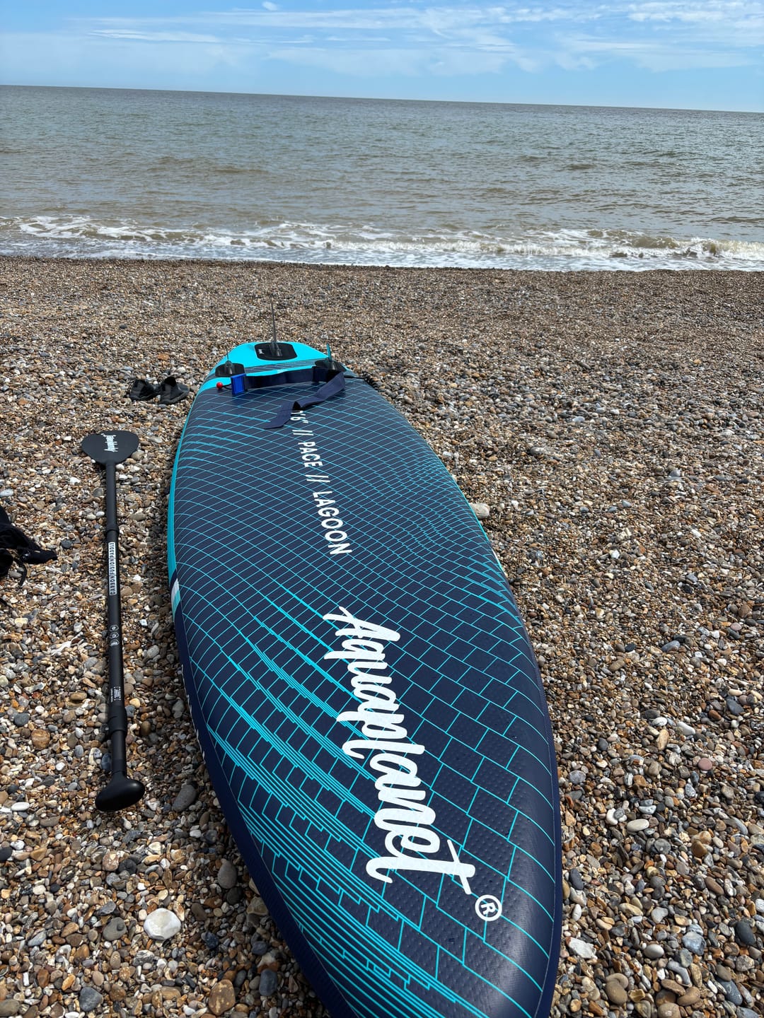 Customer photo review of Aquaplanet PACE 10'6 Inflatable Paddle Board Package - Lagoon