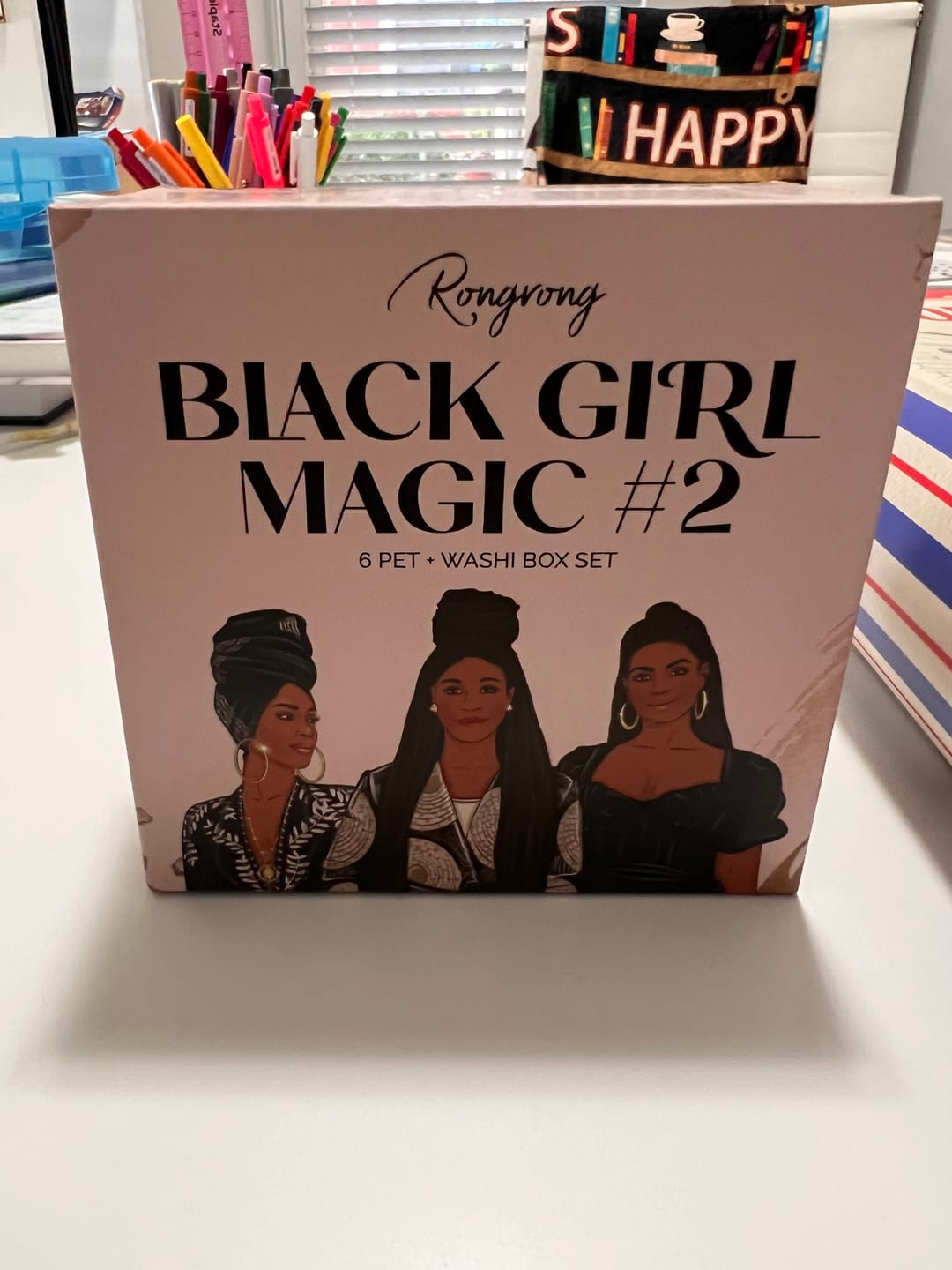 Customer photo review of Black Girl Magic #2 Pre-cut PET Tape + Washi Box Set