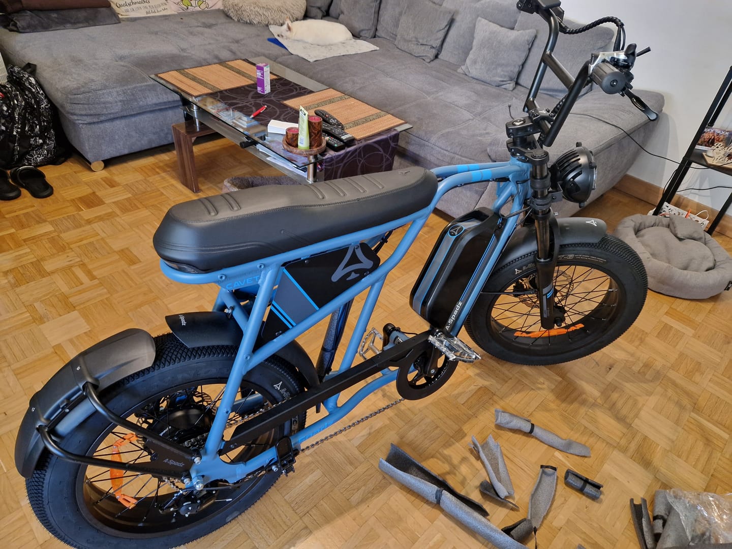 Customer photo review of Gifts Pack（Includs – Foot Peg, Fender & Chainguard!）