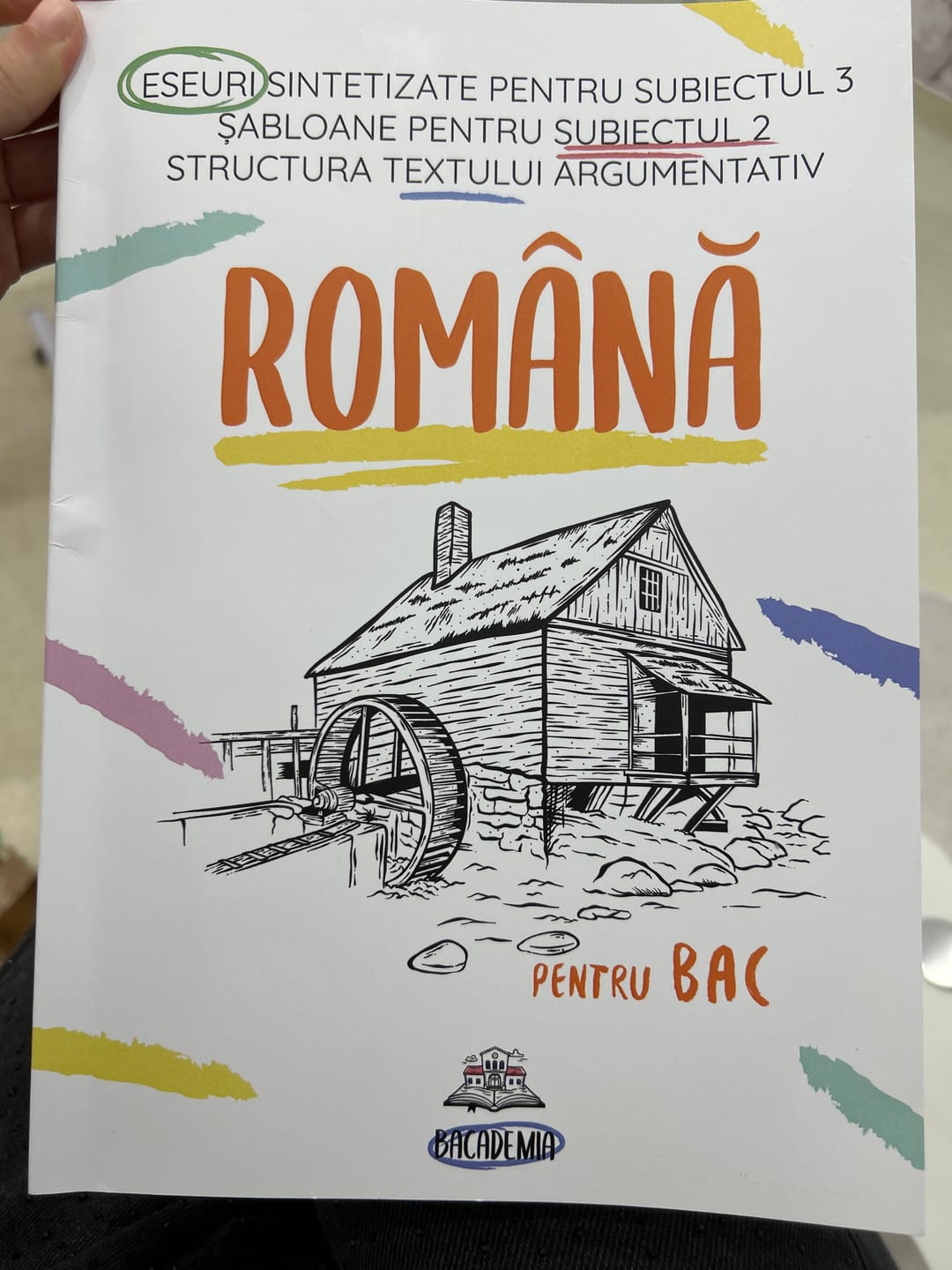 Customer photo review of Carte Română Bacalaureat Bacademia (temă și viziune, caracterizare, relație) - Ediția II