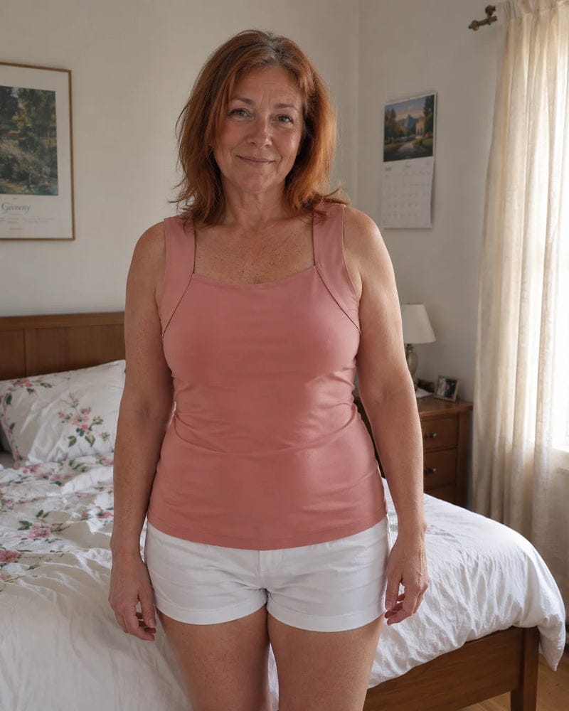 Customer photo review of Débardeur avec soutien-gorge intégré confortable