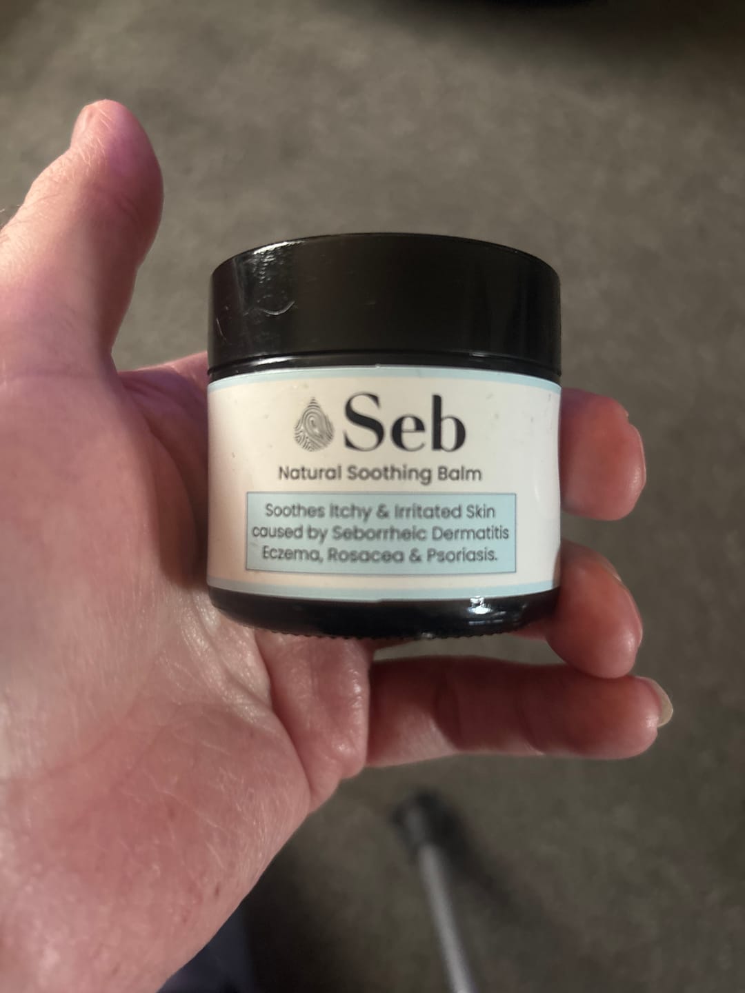Customer photo review of Seb Natural Soothing Balm