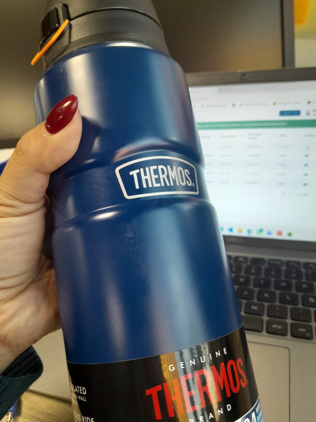 Customer photo review of BOTELLA ACERO INOX KING 710ML MATT NAVY