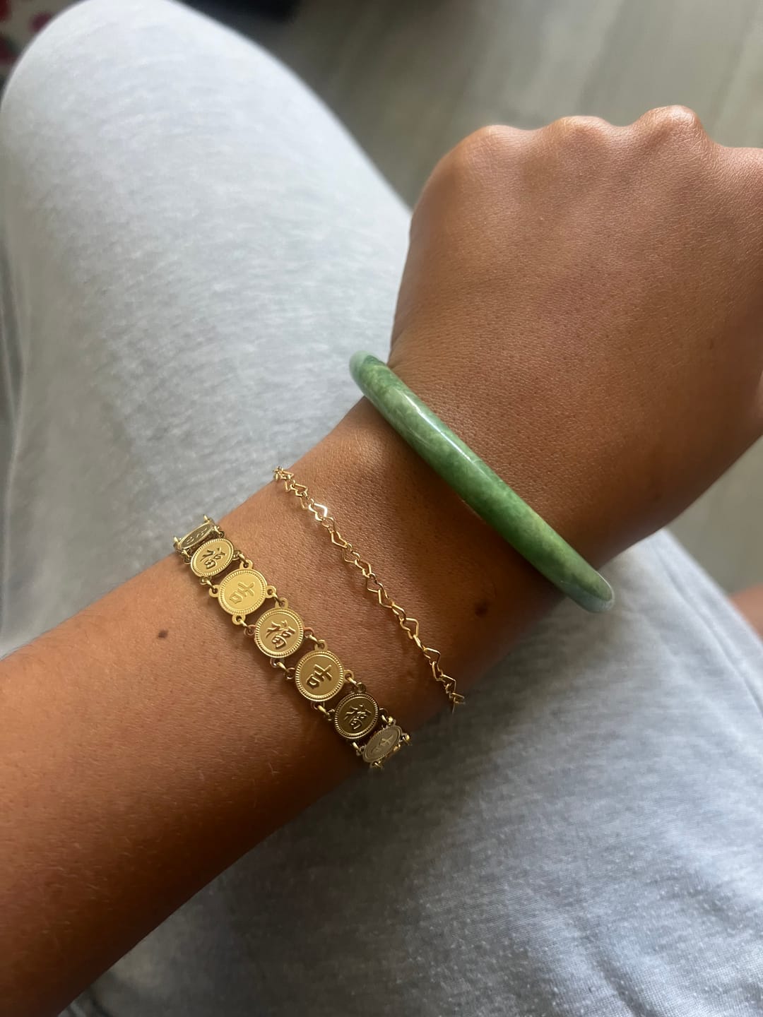 Customer photo review of Lucky Coin Bracelet