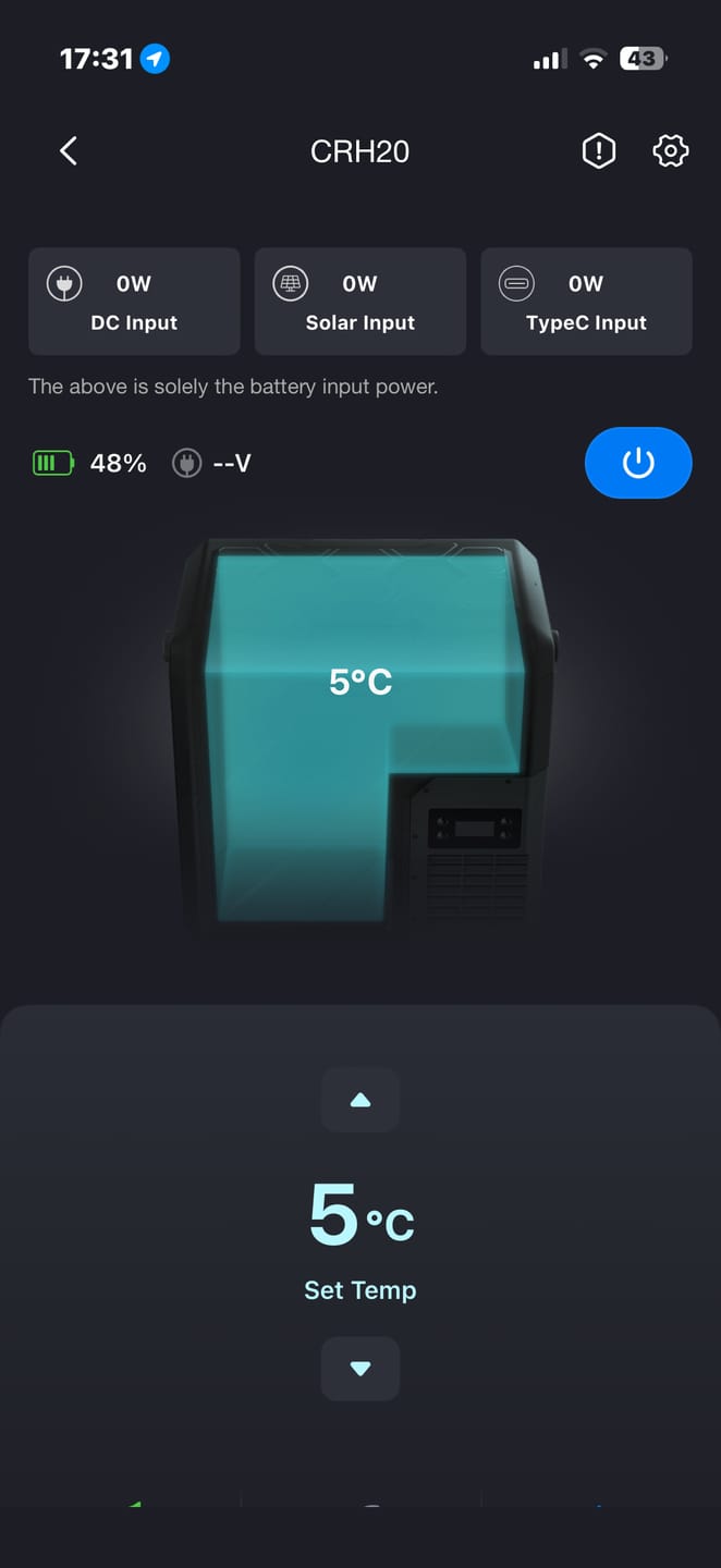 Customer photo review of BougeRV New CRH20 20L 12V Portable Car Fridge with 240Wh Battery