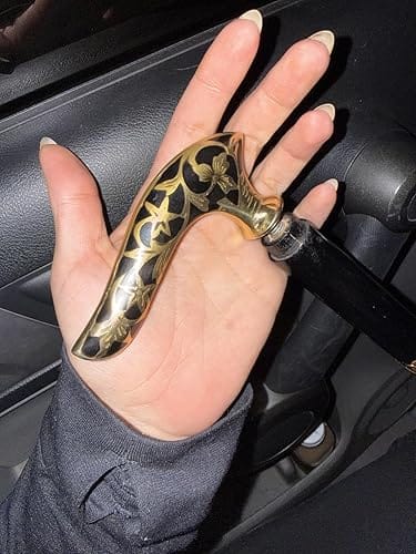 Customer photo review of Handmade Spiral Rope Style Victorian Handcrafted Head Brass Walking Sticks.