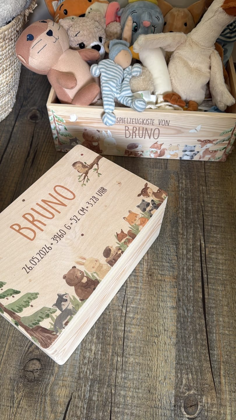 Customer photo review of Erinnerungsbox Baby - Niedliche Waldtiere