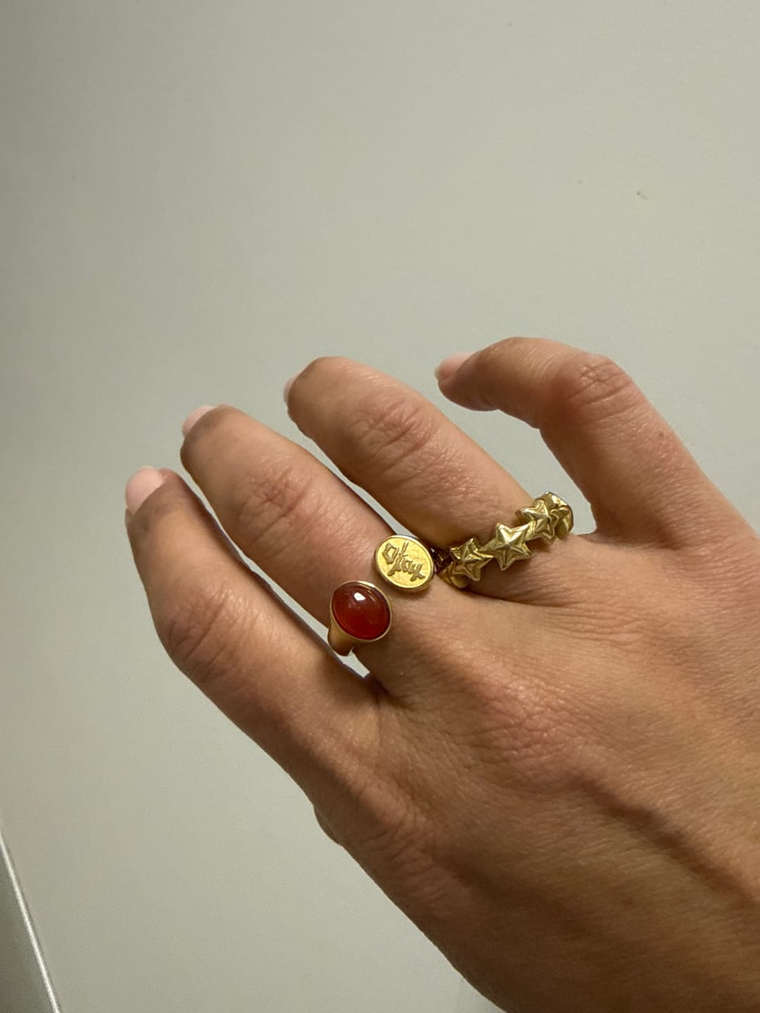 Customer photo review of Orbital Star Ring