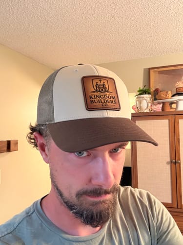 Customer photo review of Richardson 112 Custom Leather Patch Hats
