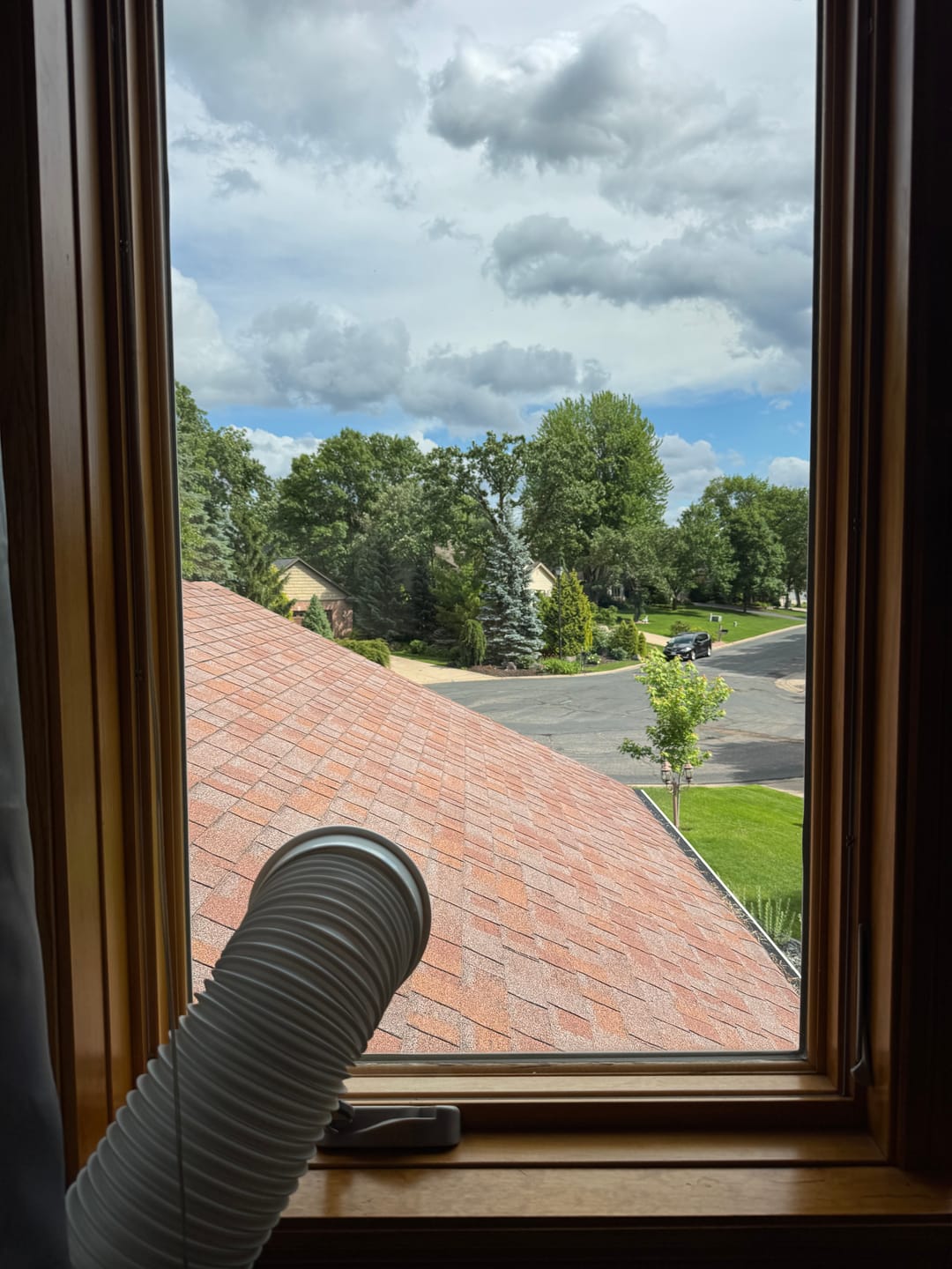 Customer photo review of Custom Portable AC Window Kit for Casement Windows
