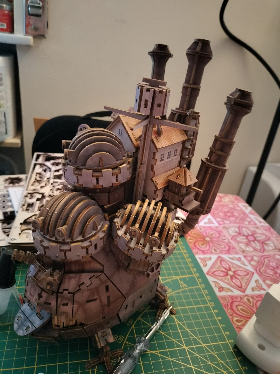 Customer photo review of Howl's Moving Castle 3D Wooden Puzzle