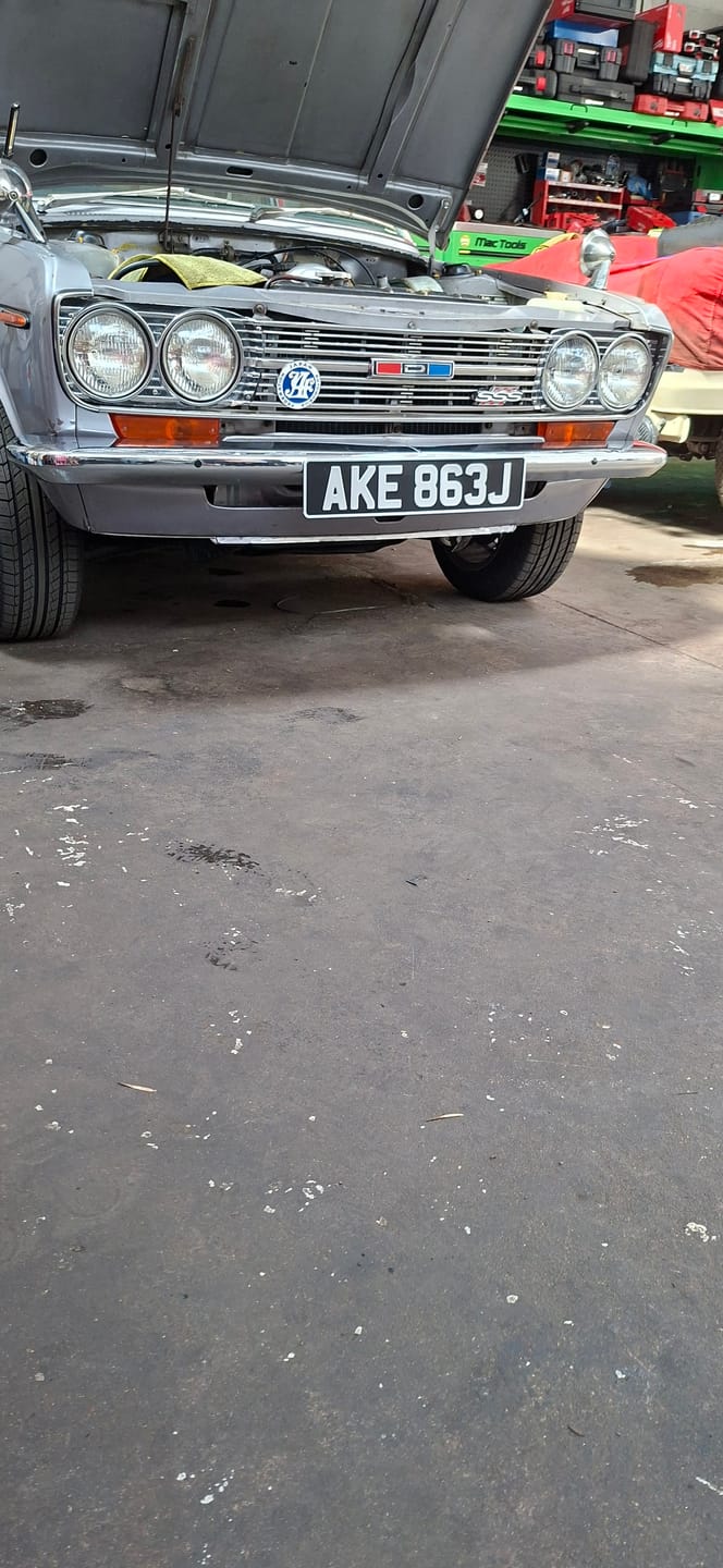 Customer photo review of Classic Oblong Metal Pressed Number Plate - 520mm x 111mm