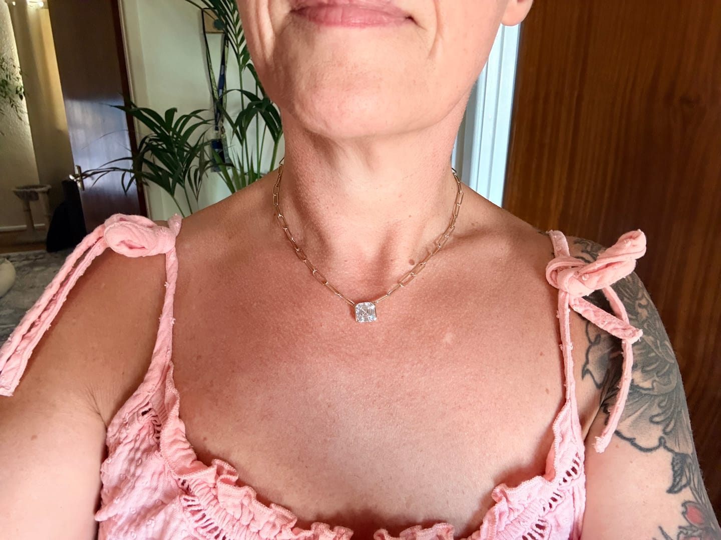 Customer photo review of The Gold Nox Necklace
