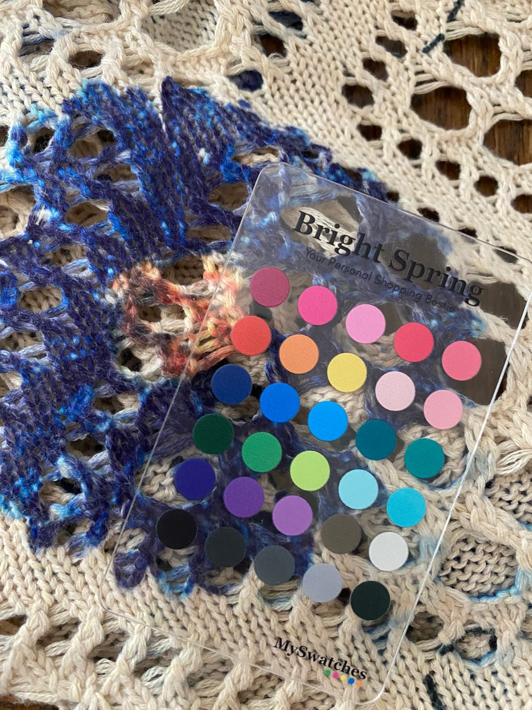 Customer photo review of Personal Swatch Cards