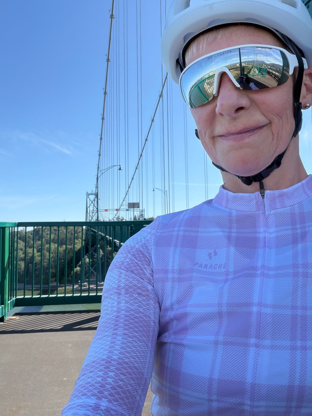 Customer photo review of Women's LS Speed Air Jersey - Blossom Plaid