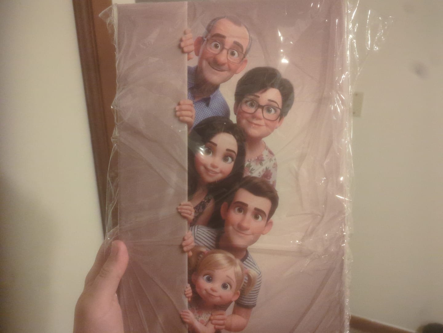 Customer photo review of Personalized Canvas - Animated Wall