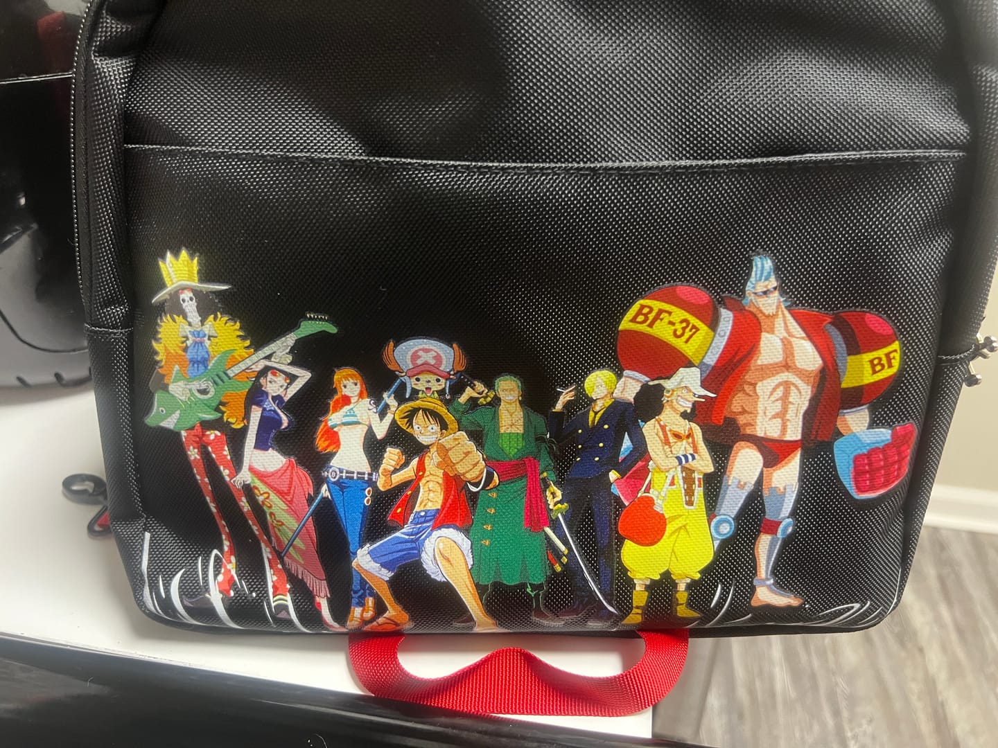 Customer photo review of Pirate Skull Duffel Bag