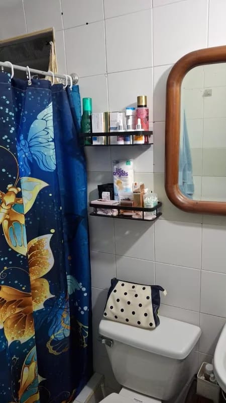 Customer photo review of Floating Shower Shelf