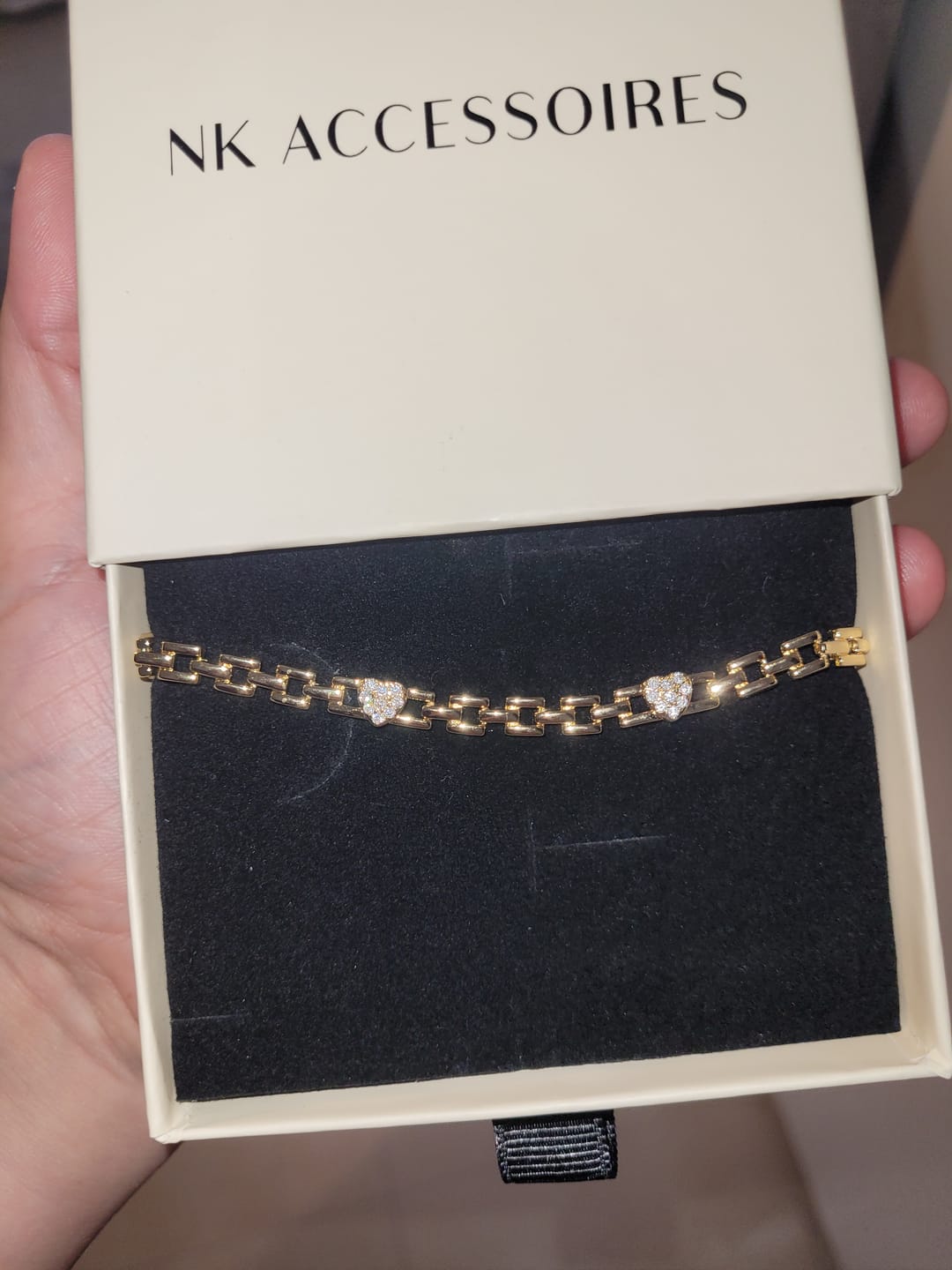 Customer photo review of Armband VIP Chain Heart - 14K vergoldet