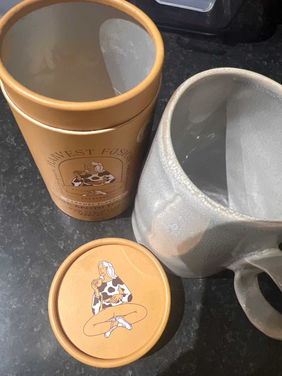 Customer photo review of Caramel Bone Broth Powder