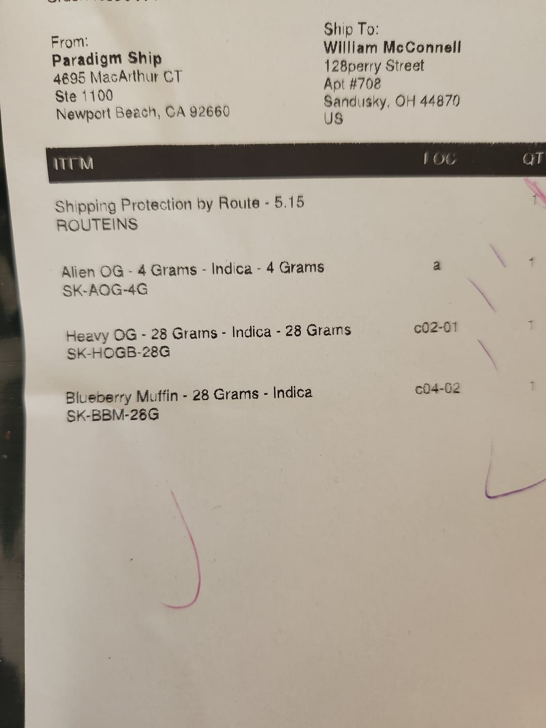 Customer photo review of Blueberry Muffin - 28 Grams - Indica