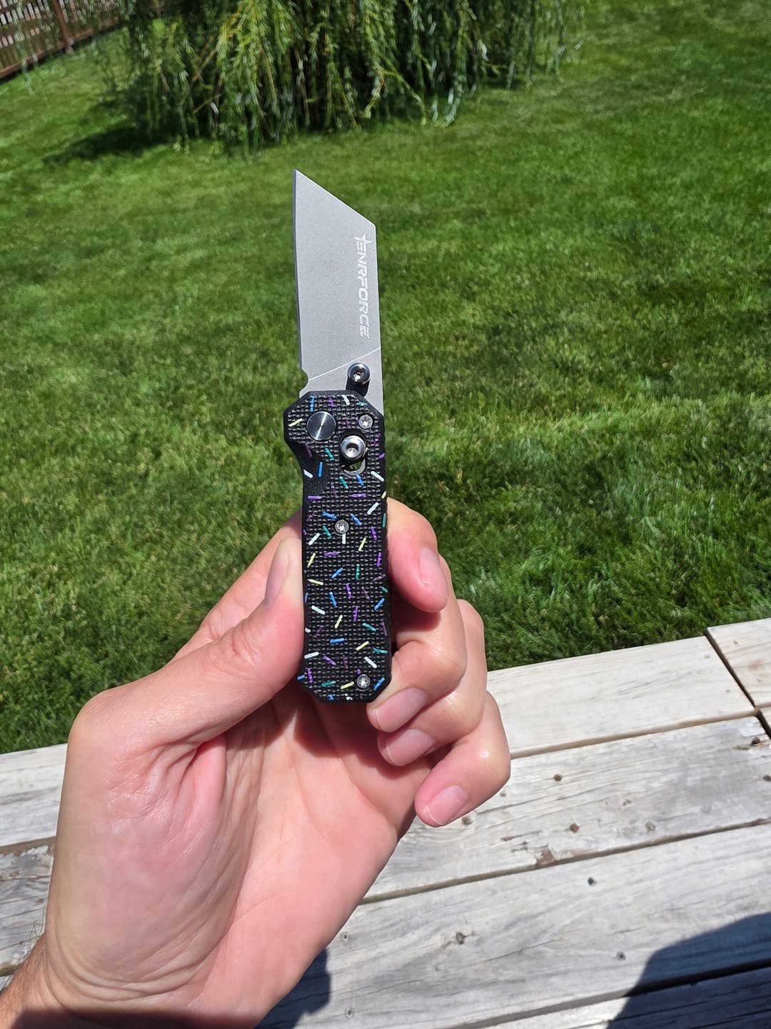 Customer photo review of Donut Shop Pocket Knife