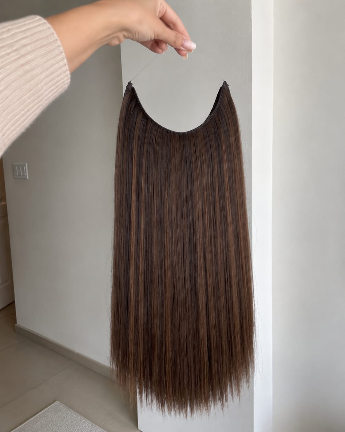 Customer photo review of Glow Halo תוספת שיער למראה מלא וטבעי (1+1)